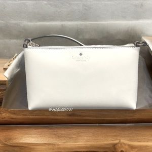 Kate‎ Spade Ivy Street Amy Tassel Leather Crossbody Bag  in Parchment NWT